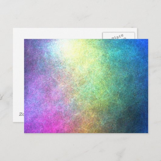 Korte regenboog Abstract Briefkaart (Voorkant / Achterkant)