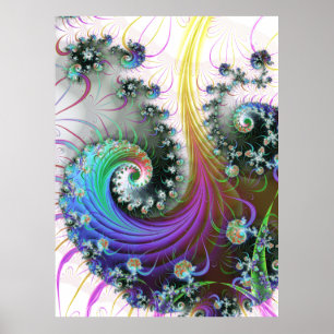 Korte regenboog poster