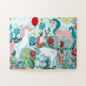 Korte regenboogmeisjes legpuzzel (Horizontaal)