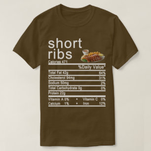 korte ribben Nutribbe Feetlabel T-shirt