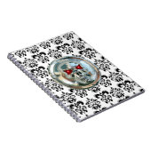 KORTE RIDERS DAMASK NOTITIEBOEK (Rechterzijde)