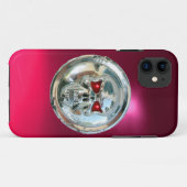 KORTE RIDERS MONOGRAM roze Case-Mate iPhone Case (Achterkant (horizontaal))