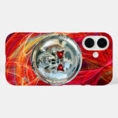 KORTE RIDERS, rode gele Oranje halve cirkels Case-Mate iPhone Case (Achterkant (horizontaal))