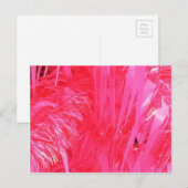 Korte roze kerstboom feestdagenkaart (Voorkant / Achterkant)