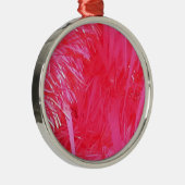 Korte roze kerstboom metalen ornament (Rechts)