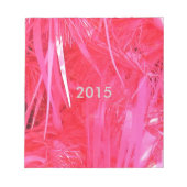 Korte roze kerstboom notitieblok (Voorkant)