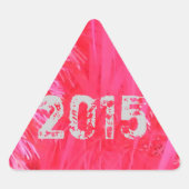 Korte roze kerstboom sticker (Voorkant)