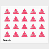 Korte roze kerstboom sticker (Vel)