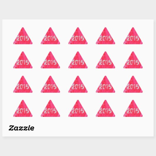 Korte roze kerstboom sticker (Vel)