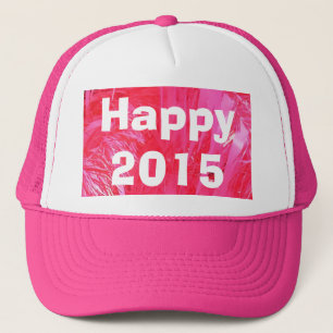 Korte roze kerstboom trucker pet