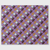 Korte slaapkamer cadeaupapier (Vlak)