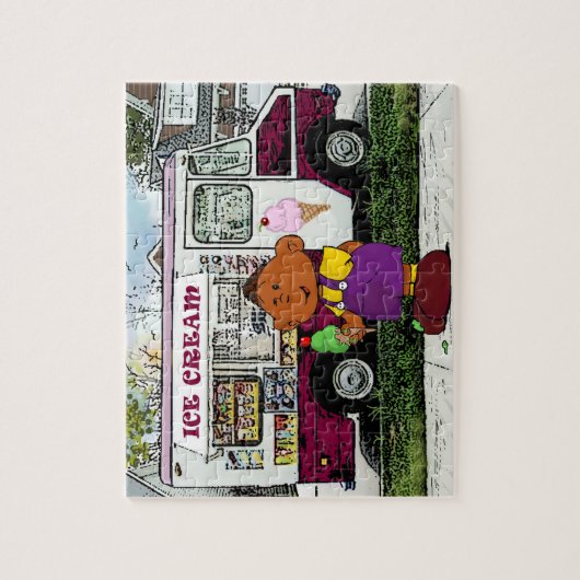 Korte slaapkamer legpuzzel (Verticaal)