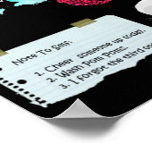 Korte slaapkamer poster (Hoek)