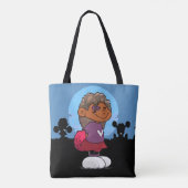 Korte slaapkamer tote bag (Achterkant)