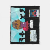 Korte slaapzak fleece deken (Voorkant)