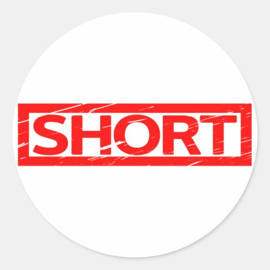 Korte stempel ronde sticker (Voorkant)