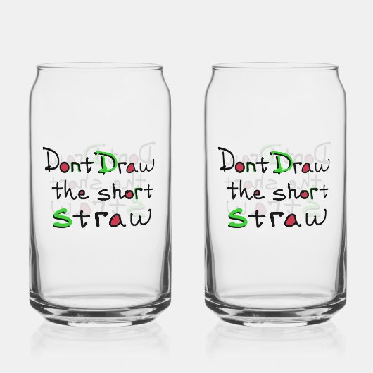 Korte Stro Glas (Voorkant)
