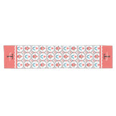 Korte tafel met monogram kerstmis tafelloper (Horizontaal)
