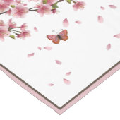 Korte tafelloper met bloesems en vlinders (Hoek)