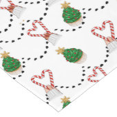 korte tafelloper met kerstthema (Hoek)