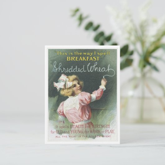 Korte tarwe briefkaart (Staand voorkant)