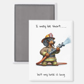 Korte teckel magneet (Voorkant / Achterkant)