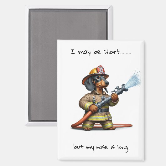 Korte teckel magneet (Voorkant / Achterkant)