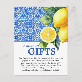 🌈 Korte tekst bij cadeaus Azul & Limone Romance Informatiekaartje