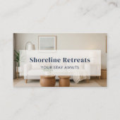 Korte termijn verhuur property manager visitekaartje (Voorkant)