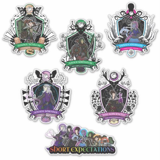 Korte verwachtingen sticker (Voorkant)