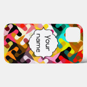 Korte vormen abstract ontwerp Case-Mate iPhone case (Achterkant (horizontaal))