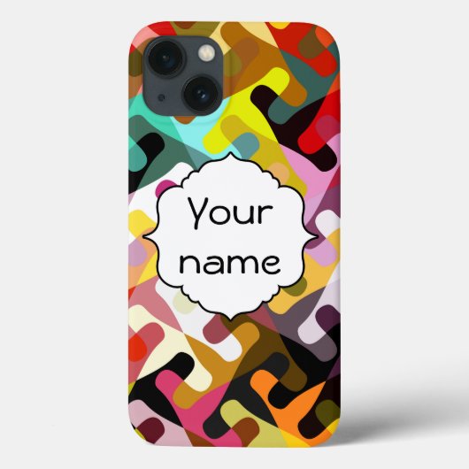 Korte vormen abstract ontwerp Case-Mate iPhone case (Achterkant)
