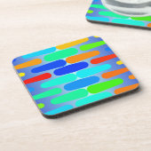 Korte vormen abstract ontwerp drankjes onderzetter (Linkerzijde)
