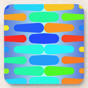 Korte vormen abstract ontwerp drankjes onderzetter