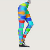 Korte vormen abstract ontwerp leggings (Rechts)