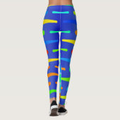 Korte vormen abstract ontwerp leggings (Achterkant)