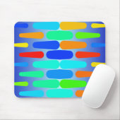 Korte vormen abstract ontwerp muismat (Met muis)
