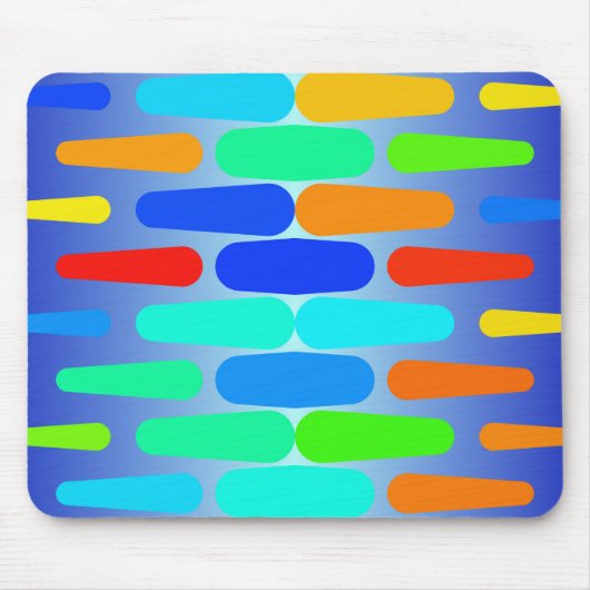 Korte vormen abstract ontwerp muismat (Voorkant)