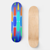 Korte vormen abstract ontwerp persoonlijk skateboard (Voorkant)
