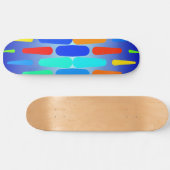 Korte vormen abstract ontwerp persoonlijk skateboard (Horizontaal)