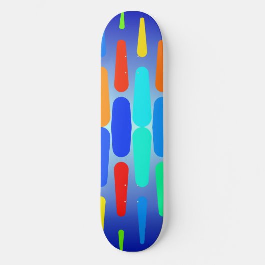 Korte vormen abstract ontwerp persoonlijk skateboard (Voorkant)