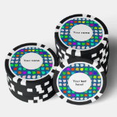 Korte vormen abstract ontwerp pokerchips (Opstapeling)
