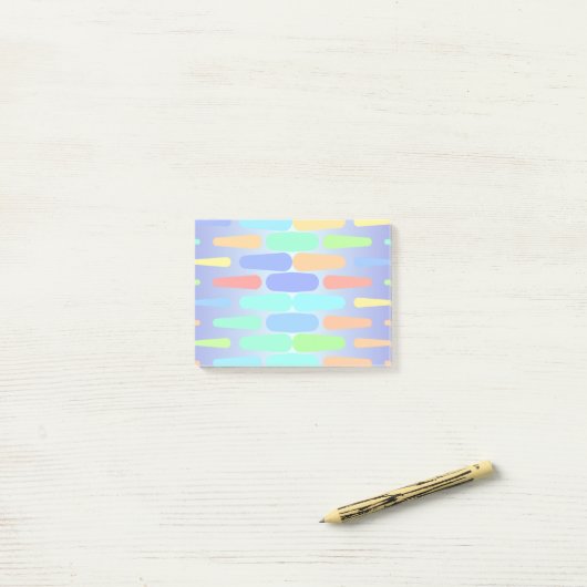 Korte vormen abstract ontwerp post-it® notes (Op bureau)