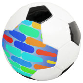 Korte vormen abstract ontwerp voetbal (Drie kwart)