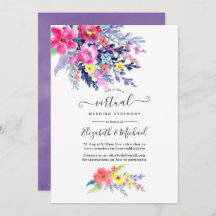 Korte Waterverf Floral Online Virtual Wedding