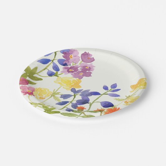 Korte Waterverf Floral paper Bord (Gekanteld)