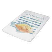 KORTE WATERVERF TROPISCHE VIS, ACHTERVACATIE BADMAT (Gekanteld)