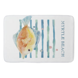 KORTE WATERVERF TROPISCHE VIS, ACHTERVACATIE BADMAT