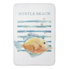 KORTE WATERVERF TROPISCHE VIS, ACHTERVACATIE BADMAT