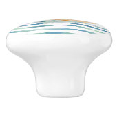 KORTE WATERVERF TROPISCHE VIS, ACHTERVACATIE KERAMISCHE KNOP (Zijkant)